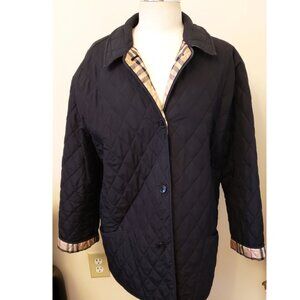 Burberry London Quilted Black Jacket Size-L